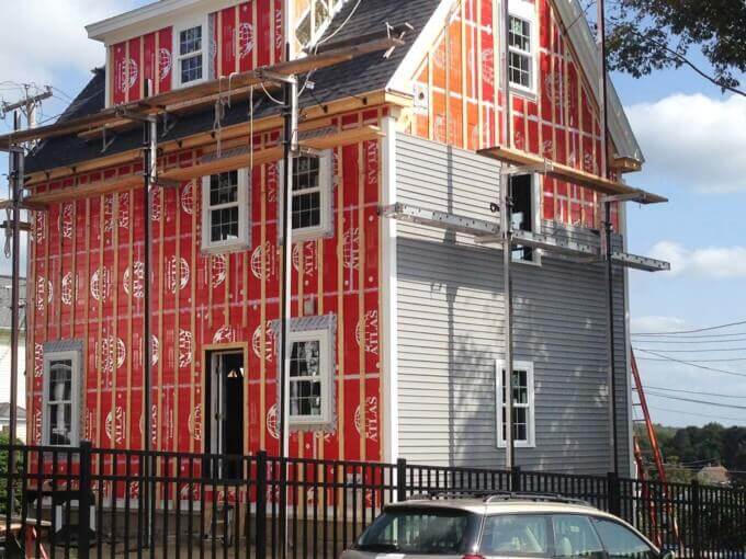 Fully Insulated Exterior for Net Zero Home.